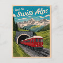 Search for vintage swiss postcards Switzerland travel