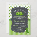 Search for two peas in a pod invitations Green