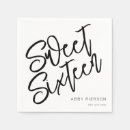 Search for sweet 16 napkins 16th