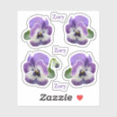 Search for purple pansy stickers Pansies