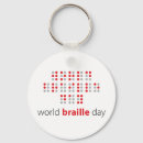 Search for blind round key rings Braille