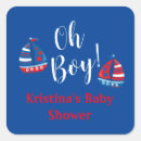 Search for red white blue baby shower stickers Nautical