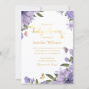 Search for purple gold butterflies invitations Girl