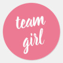 Search for team girl baby shower stickers Pink