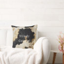 Search for black and white cowhide cushions Animal