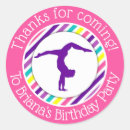 Search for girls gymnastics party stickers Birthday