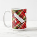 Search for plaid monogram mugs Initial