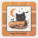 Search for happy kitten stickers Halloween
