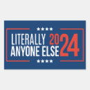 Search for anyone but trump stickers Biden