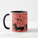 Search for heart lover mugs Dachshund