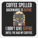 Search for funny cat sayings stickers Coffee lover