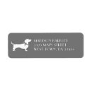 Search for dachshund puppy return address labels Pet