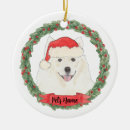 Search for samoyed christmas tree decorations Red