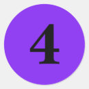 Search for number 4 stickers Purple