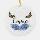 Search for lilac flower christmas tree decorations Butterfly