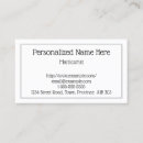 Search for manicurist business cards Pedicurist