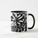 Search for black pattern mugs Botanical