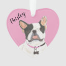 Search for black french bulldog christmas tree decorations Frenchie