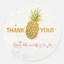 Search for pineapple thank you stickers Tropical