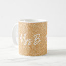 Search for monogram bridal shower mugs Glitter