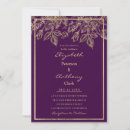 Search for elegant dark purple wedding invitations Sophisticated