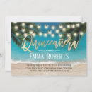 Search for beach quinceanera invitations Elegant