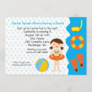 Search for girls pool party invitations Girly