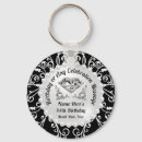Search for 70th birthday round key rings Elegant