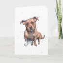 Search for staffordshire bull terrier birthday cards Staffie