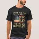 Search for proud pop pop tshirts Military