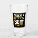 Search for 80 beer glasses 80 years old