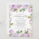 Search for purple celebration life invitations Floral