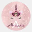 Search for unicorn monogram stickers Sparkle
