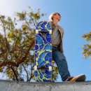 Search for abstract patterns skateboards Blue