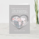 Search for tin anniversary cards 10 years