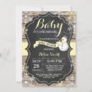 Search for a snowman with baby shower invitations Baby its cold outside