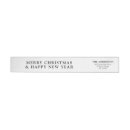 Search for new year return address labels Black and white