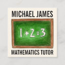 Search for math tutor business cards Education