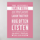Search for family rules posters Typography