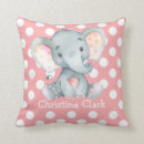 Search for pink elephant cushions Elephant baby shower