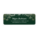 Search for gold filigree return address labels Elegant