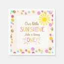 Search for you are my sunshine napkins Birthday party
