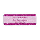 Search for hot pink glitter return address labels Stylish