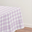 Search for lavender gingham tablecloths Plaid