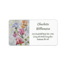 Search for sweet pea return address labels Watercolor