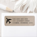 Search for plane return address labels Travel