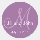 Search for save the date monogram stickers Bride