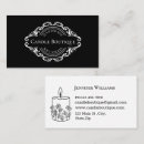 Search for black candle business cards Modern