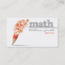 Search for mathematics teacher business cards Equations