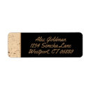 Search for black and tan return address labels Beige